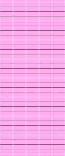 Pink Horizontal Block Tile Acrylic Shower Panel 2440mm x 1220mm ( 3mm Thick) - CladdTech