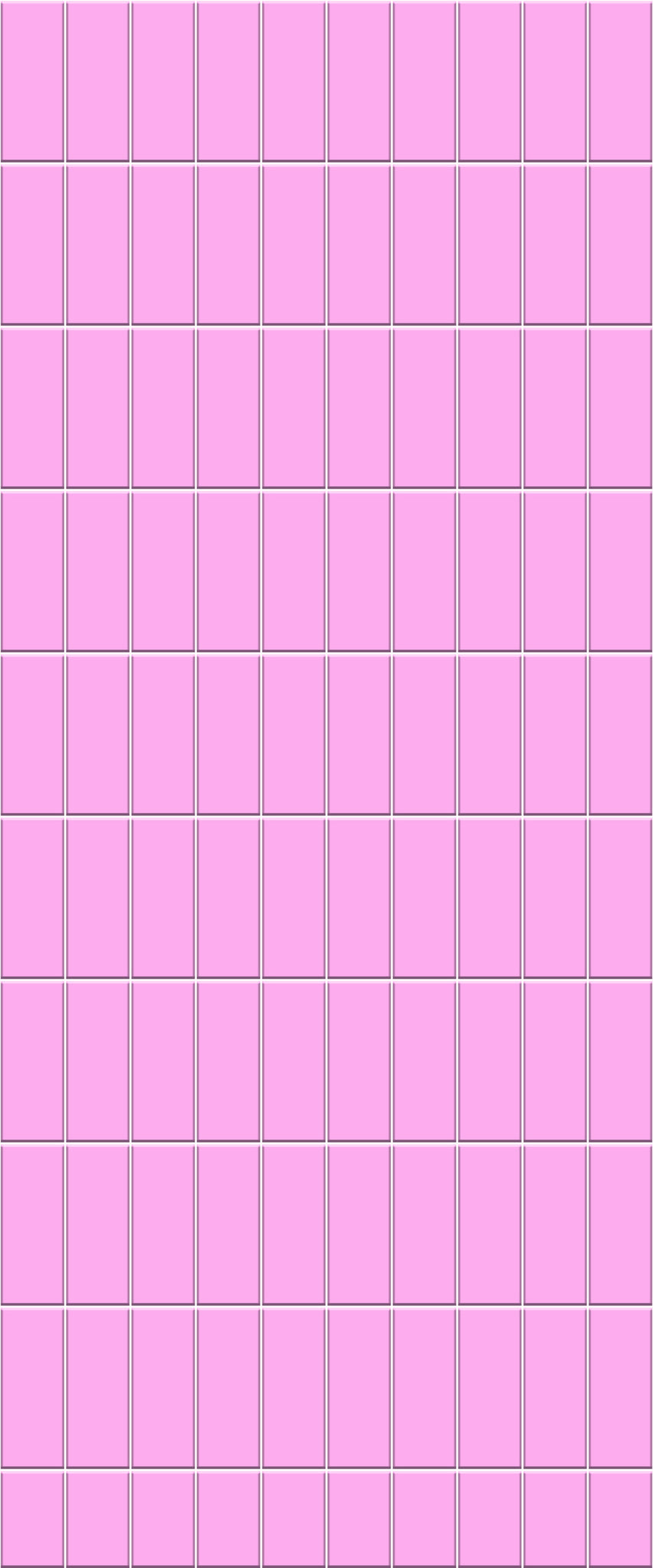 Pink Vertical Block Tile Acrylic Shower Panel 2440mm x 1220mm ( 3mm Thick) - CladdTech