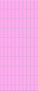 Pink Vertical Block Tile Acrylic Shower Panel 2440mm x 1220mm ( 3mm Thick) - CladdTech