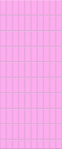 Pink Vertical Block Tile Acrylic Shower Panel 2440mm x 1220mm ( 3mm Thick) - CladdTech