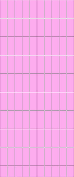 Pink Vertical Block Tile Acrylic Shower Panel 2440mm x 1220mm ( 3mm Thick) - CladdTech