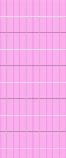 Pink Vertical Block Tile Acrylic Shower Panel 2440mm x 1220mm ( 3mm Thick) - CladdTech