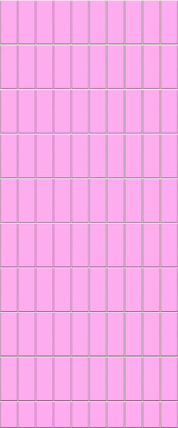Pink Vertical Block Tile Acrylic Shower Panel 2440mm x 1220mm ( 3mm Thick) - CladdTech