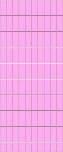 Pink Vertical Block Tile Acrylic Shower Panel 2440mm x 1220mm ( 3mm Thick) - CladdTech