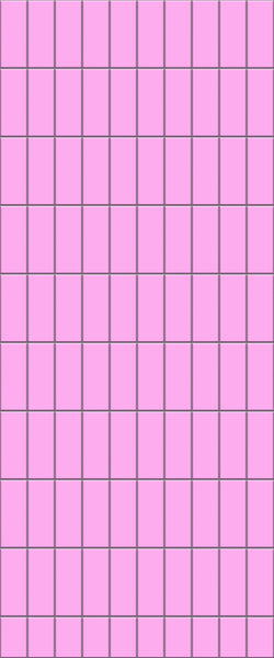 Pink Vertical Block Tile Acrylic Shower Panel 2440mm x 1220mm ( 3mm Thick) - CladdTech