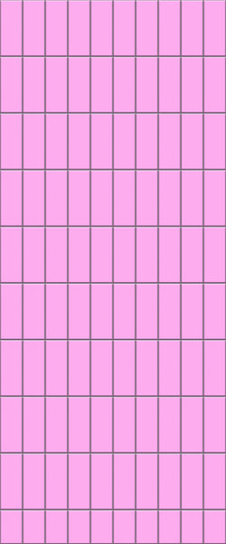 Pink Vertical Block Tile Acrylic Shower Panel 2440mm x 1220mm ( 3mm Thick) - CladdTech