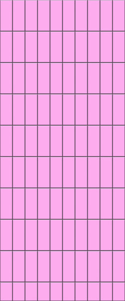 Pink Vertical Block Tile Acrylic Shower Panel 2440mm x 1220mm ( 3mm Thick) - CladdTech