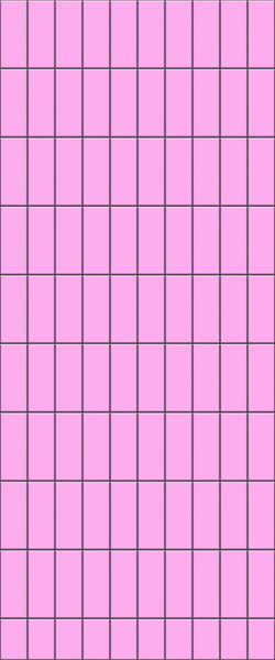 Pink Vertical Block Tile Acrylic Shower Panel 2440mm x 1220mm ( 3mm Thick) - CladdTech