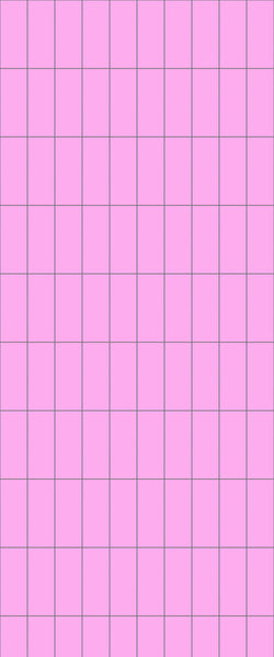 Pink Vertical Block Tile Acrylic Shower Panel 2440mm x 1220mm ( 3mm Thick) - CladdTech
