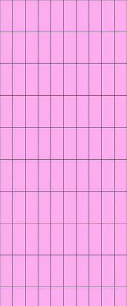 Pink Vertical Block Tile Acrylic Shower Panel 2440mm x 1220mm ( 3mm Thick) - CladdTech