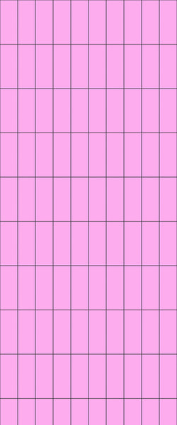 Pink Vertical Block Tile Acrylic Shower Panel 2440mm x 1220mm ( 3mm Thick) - CladdTech