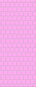 Pink Large Square's Tile Acrylic Shower Wall Panel 2440mm x 1220mm ( 3mm Thick) - CladdTech