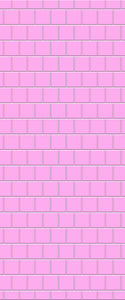 Pink Large Square's Tile Acrylic Shower Wall Panel 2440mm x 1220mm ( 3mm Thick) - CladdTech