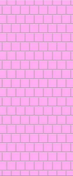 Pink Large Square's Tile Acrylic Shower Wall Panel 2440mm x 1220mm ( 3mm Thick) - CladdTech