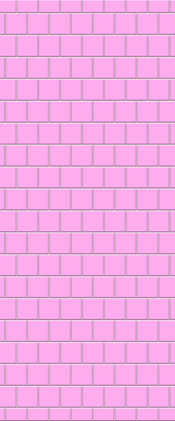 Pink Large Square's Tile Acrylic Shower Wall Panel 2440mm x 1220mm ( 3mm Thick) - CladdTech