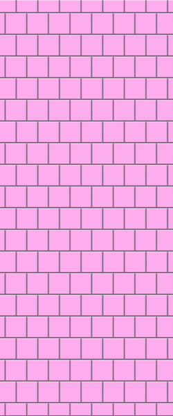 Pink Large Square's Tile Acrylic Shower Wall Panel 2440mm x 1220mm ( 3mm Thick) - CladdTech