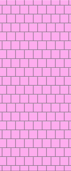 Pink Large Square's Tile Acrylic Shower Wall Panel 2440mm x 1220mm ( 3mm Thick) - CladdTech