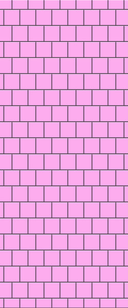Pink Large Square's Tile Acrylic Shower Wall Panel 2440mm x 1220mm ( 3mm Thick) - CladdTech