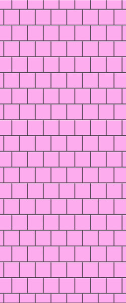 Pink Large Square's Tile Acrylic Shower Wall Panel 2440mm x 1220mm ( 3mm Thick) - CladdTech