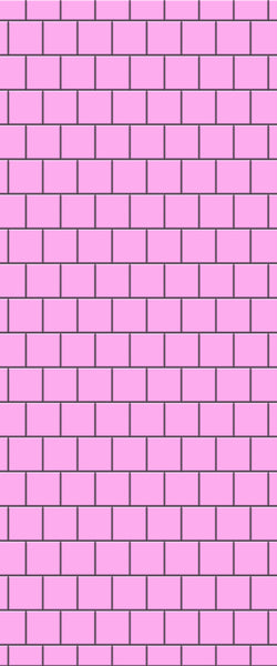 Pink Large Square's Tile Acrylic Shower Wall Panel 2440mm x 1220mm ( 3mm Thick) - CladdTech