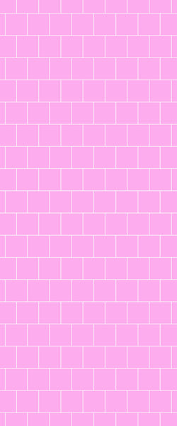 Pink Large Square's Tile Acrylic Shower Wall Panel 2440mm x 1220mm ( 3mm Thick) - CladdTech