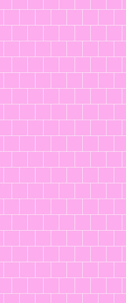 Pink Large Square's Tile Acrylic Shower Wall Panel 2440mm x 1220mm ( 3mm Thick) - CladdTech