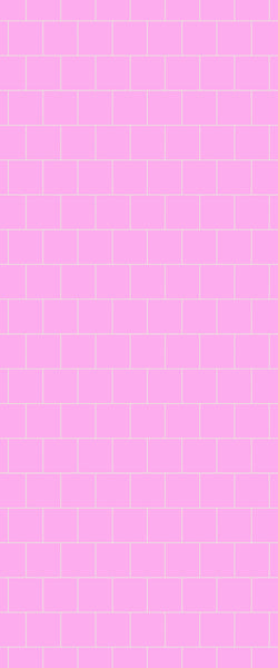 Pink Large Square's Tile Acrylic Shower Wall Panel 2440mm x 1220mm ( 3mm Thick) - CladdTech