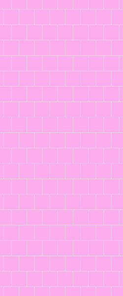 Pink Large Square's Tile Acrylic Shower Wall Panel 2440mm x 1220mm ( 3mm Thick) - CladdTech