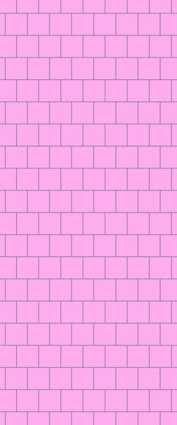 Pink Large Square's Tile Acrylic Shower Wall Panel 2440mm x 1220mm ( 3mm Thick) - CladdTech