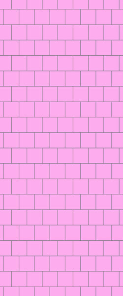 Pink Large Square's Tile Acrylic Shower Wall Panel 2440mm x 1220mm ( 3mm Thick) - CladdTech