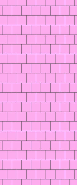 Pink Large Square's Tile Acrylic Shower Wall Panel 2440mm x 1220mm ( 3mm Thick) - CladdTech