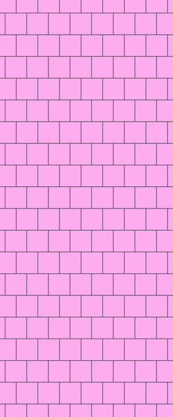 Pink Large Square's Tile Acrylic Shower Wall Panel 2440mm x 1220mm ( 3mm Thick) - CladdTech