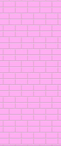Pink Brickbond Tile Acrylic Shower Wall Panel 2440mm x 1220mm ( 3mm Thick) - CladdTech