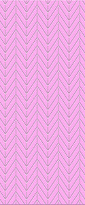 Pink Chevron Tile Acrylic Shower Wall Panel 2440mm x 1220mm ( 3mm Thick) - CladdTech