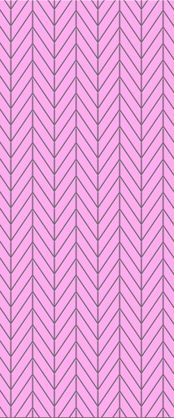 Pink Chevron Tile Acrylic Shower Wall Panel 2440mm x 1220mm ( 3mm Thick) - CladdTech