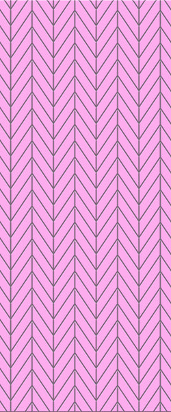 Pink Chevron Tile Acrylic Shower Wall Panel 2440mm x 1220mm ( 3mm Thick) - CladdTech