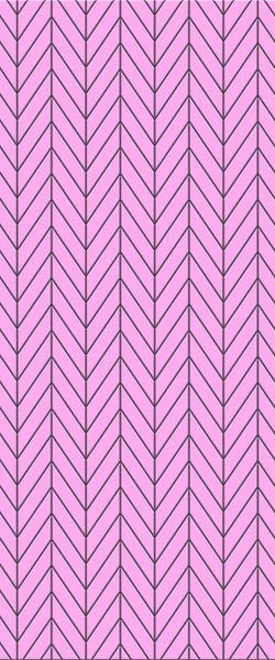 Pink Chevron Tile Acrylic Shower Wall Panel 2440mm x 1220mm ( 3mm Thick) - CladdTech
