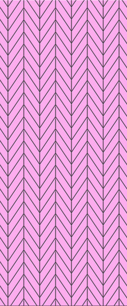 Pink Chevron Tile Acrylic Shower Wall Panel 2440mm x 1220mm ( 3mm Thick) - CladdTech