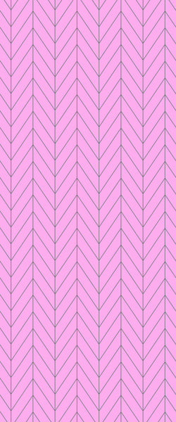 Pink Chevron Tile Acrylic Shower Wall Panel 2440mm x 1220mm ( 3mm Thick) - CladdTech
