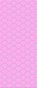 Pink Fishscales Tile Acrylic Shower Panel 2440mm x 1220mm (3mm Thick) - CladdTech