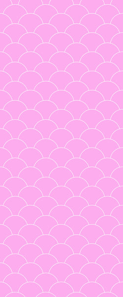 Pink Fishscales Tile Acrylic Shower Panel 2440mm x 1220mm (3mm Thick) - CladdTech