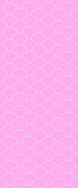 Pink Fishscales Tile Acrylic Shower Panel 2440mm x 1220mm (3mm Thick) - CladdTech