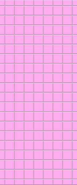 Pink Checkerboard Tile Acrylic Shower Wall Panel 2440mm x 1220mm ( 3mm Thick) - CladdTech