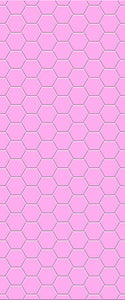 Pink Hexagon Tile Acrylic Wall Panel 2440mm x 1220mm (3mm Thick) - CladdTech