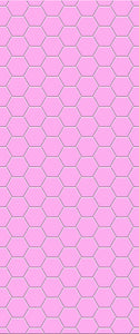 Pink Hexagon Tile Acrylic Wall Panel 2440mm x 1220mm (3mm Thick) - CladdTech