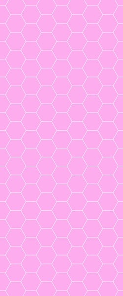 Pink Hexagon Tile Acrylic Wall Panel 2440mm x 1220mm (3mm Thick) - CladdTech