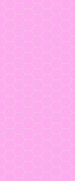Pink Hexagon Tile Acrylic Wall Panel 2440mm x 1220mm (3mm Thick) - CladdTech