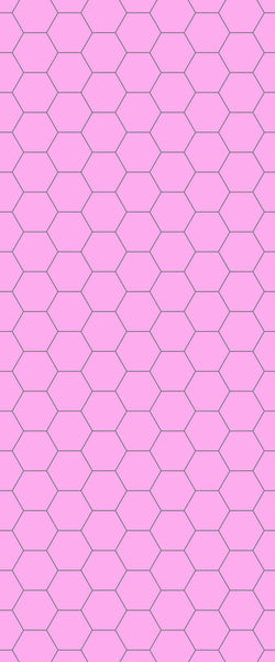 Pink Hexagon Tile Acrylic Wall Panel 2440mm x 1220mm (3mm Thick) - CladdTech