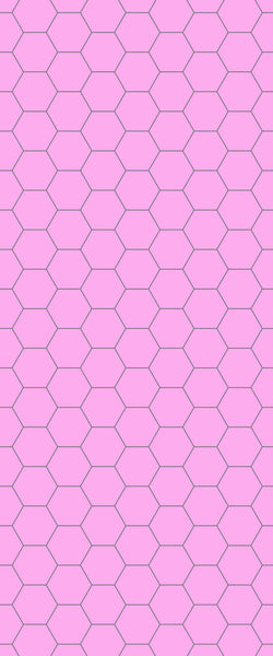 Pink Hexagon Tile Acrylic Wall Panel 2440mm x 1220mm (3mm Thick) - CladdTech