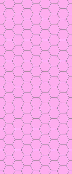 Pink Hexagon Tile Acrylic Wall Panel 2440mm x 1220mm (3mm Thick) - CladdTech